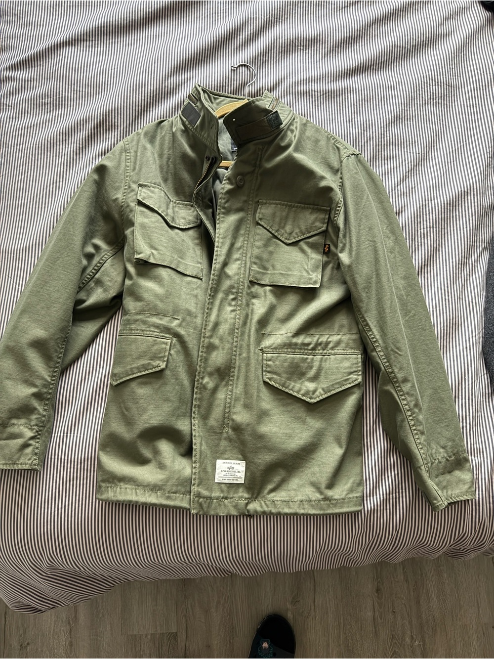 Alpha Industries Men's Olive Military Field Jacket